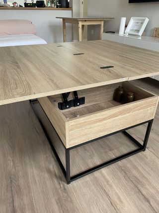 Mesa elevable extensible