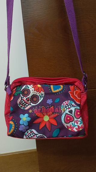 Bolso Desigual Rojo y Morado