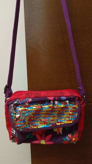 Bolso Desigual Rojo y Morado