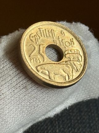 Moneda 25 pesetas España 1995