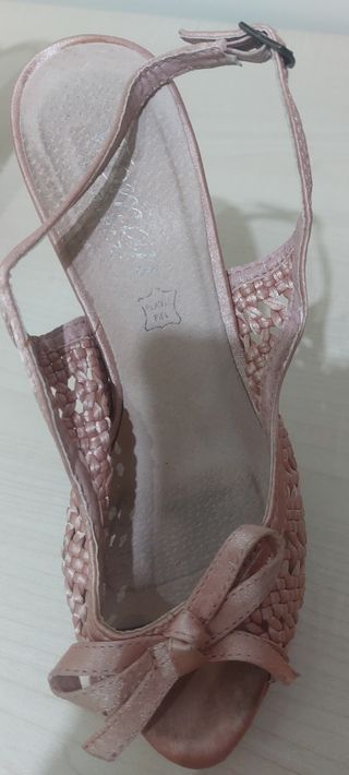 Zapatos Rosa tacón alto