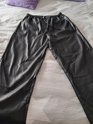 Pantalones piel Breskha negros - talla 5
