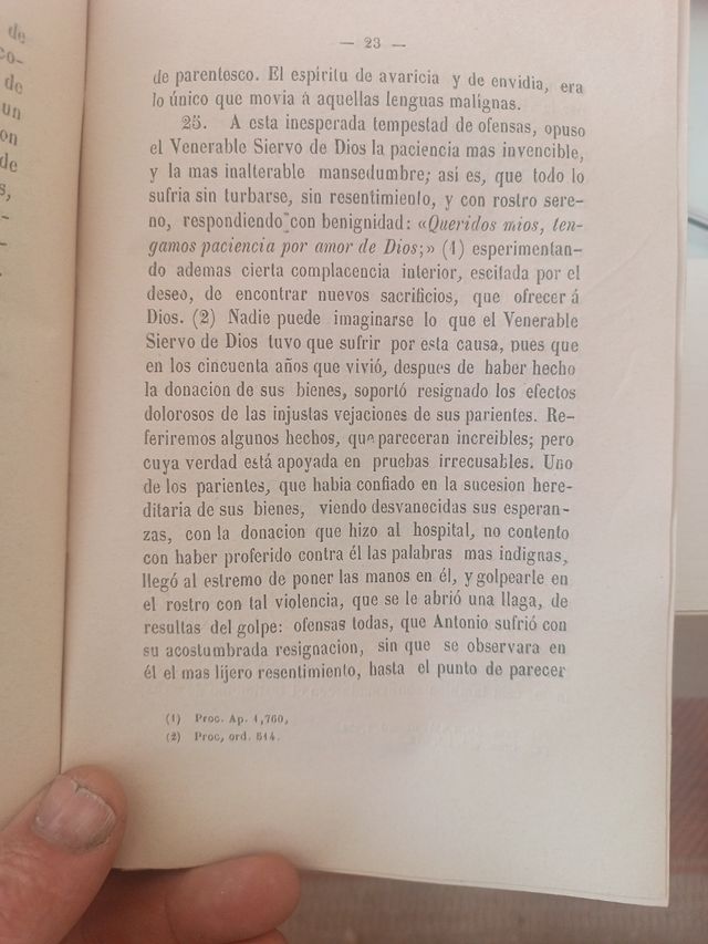 Vida del V. Siervo de Dios.