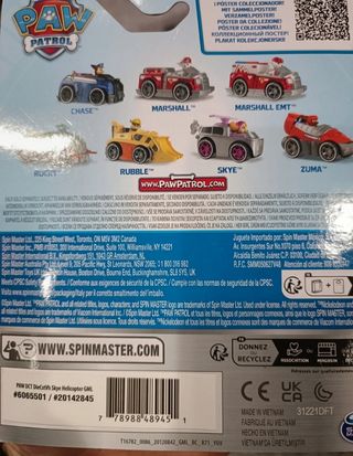 Paw Patrol Skye True Metal Veicolo