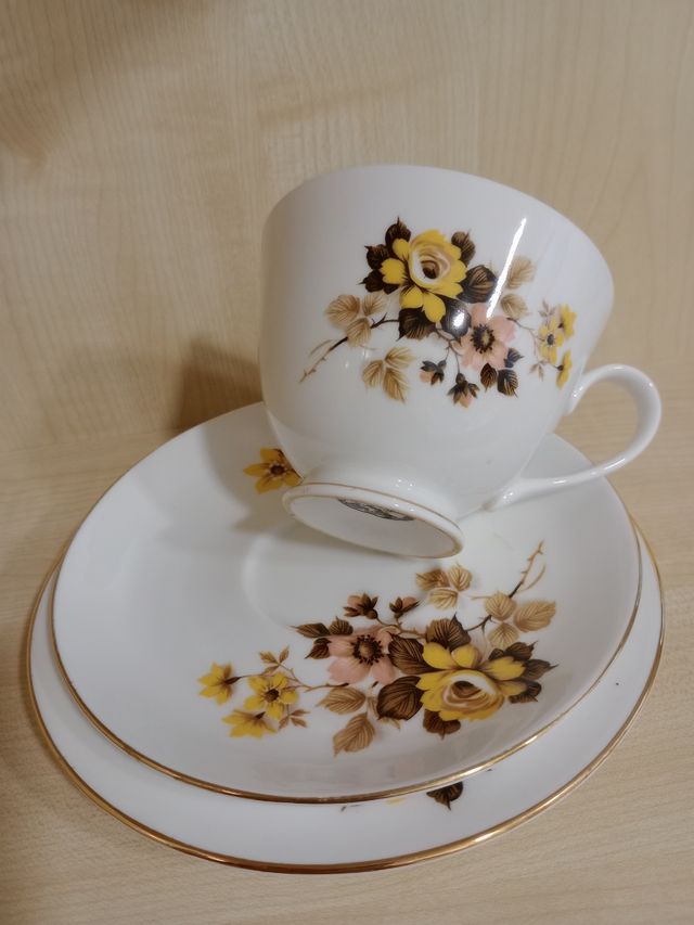 Trio té inglés - porcelana