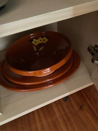 Vajilla barro cocido artesanal