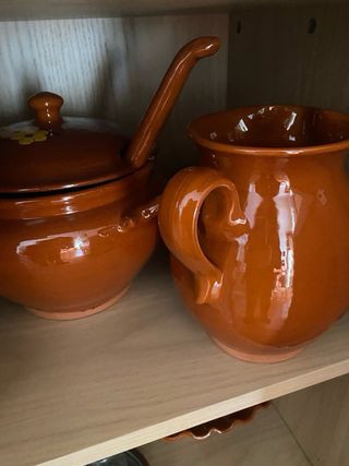 Vajilla barro cocido artesanal