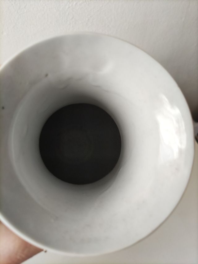 Jarrón porcelana azul y blanco