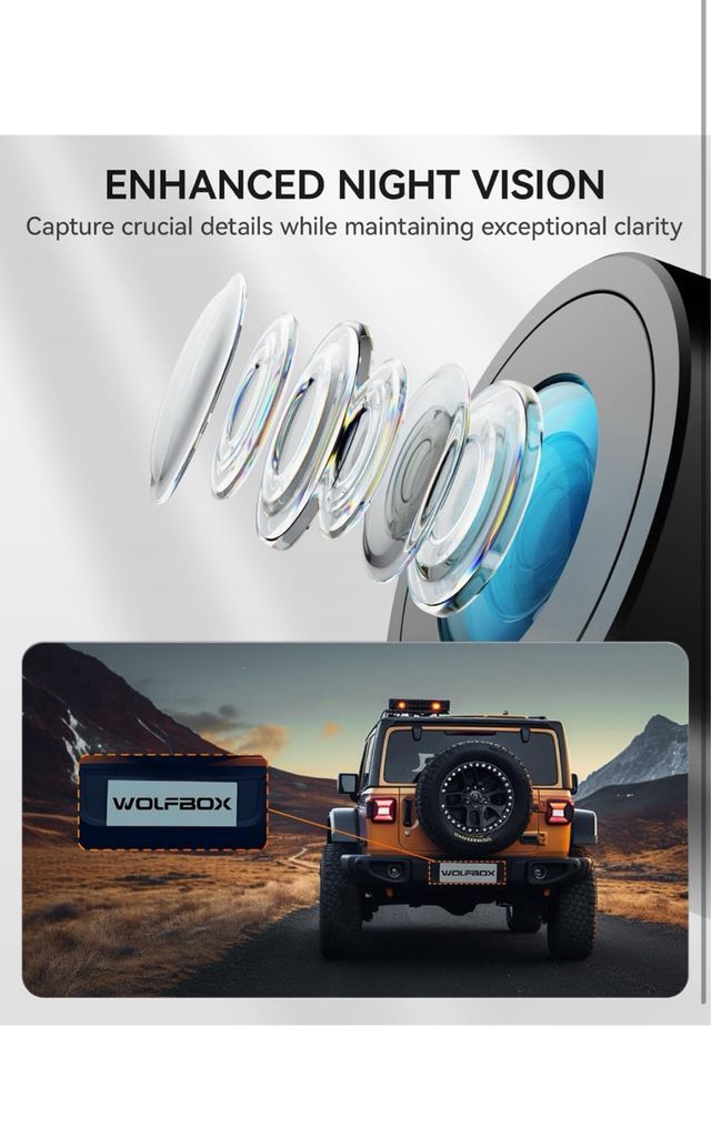 Fotocamera per Auto 4K+2.5K Doppio Canale