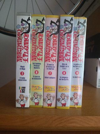 VHS Mortadelo y Filemón (6 cintas)
