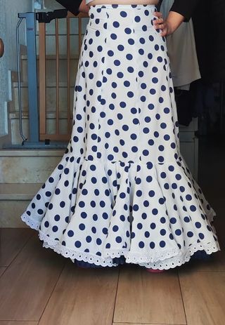 Traje gitana lunares multicolor talla 5