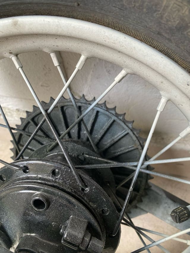 Retrotreno malaguti grizzly 12 con ammortizzatore