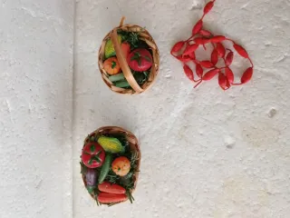 Miniature Presepe: Frutta e Verdura