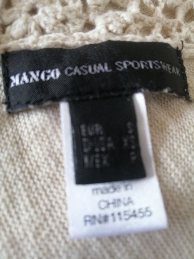 Vestido Mango beige - Talla S