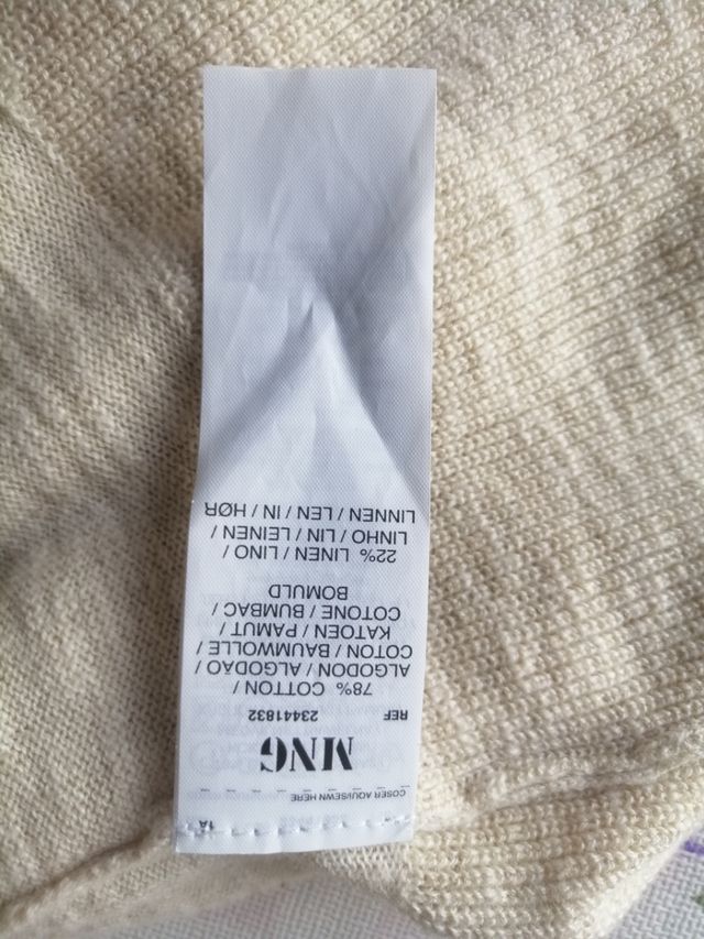 Vestido Mango beige - Talla S