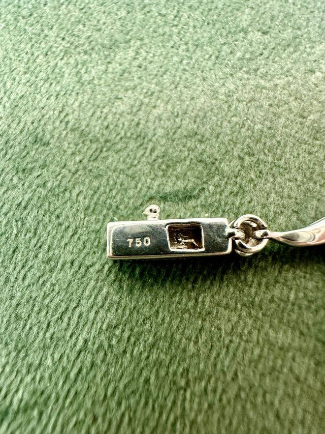 Pulsera oro blanco y brillantes