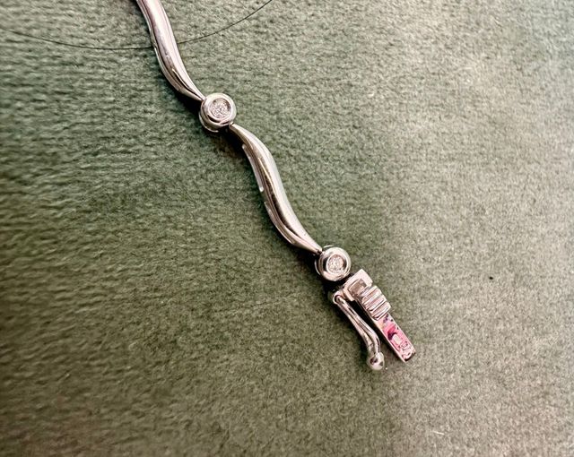 Pulsera oro blanco y brillantes