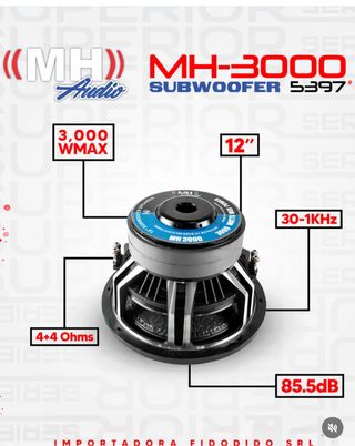 Subwoofer MH-3000 12" 3000W