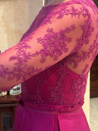 Vestido fiesta fucsia talla L