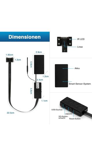Mini cámara espía WiFi 130°