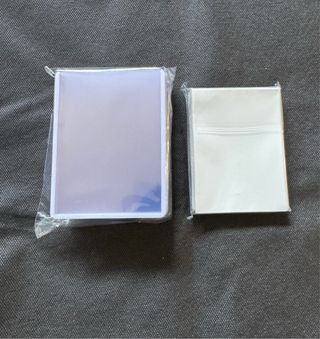 Toploader con bordo bianco & Sleeves Standard Size