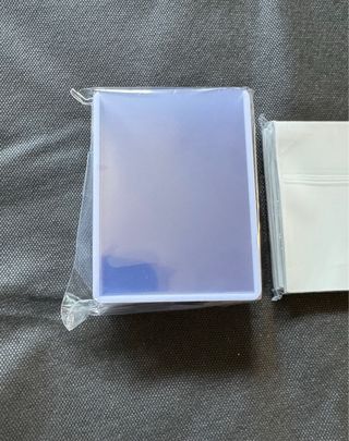 Toploader con bordo bianco & Sleeves Standard Size