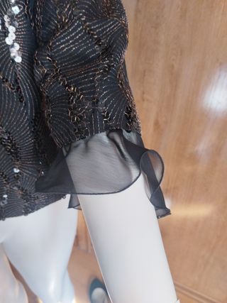 Top ceremonia lentejuelas