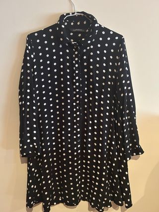 Vestido Zara lunares - Talla S
