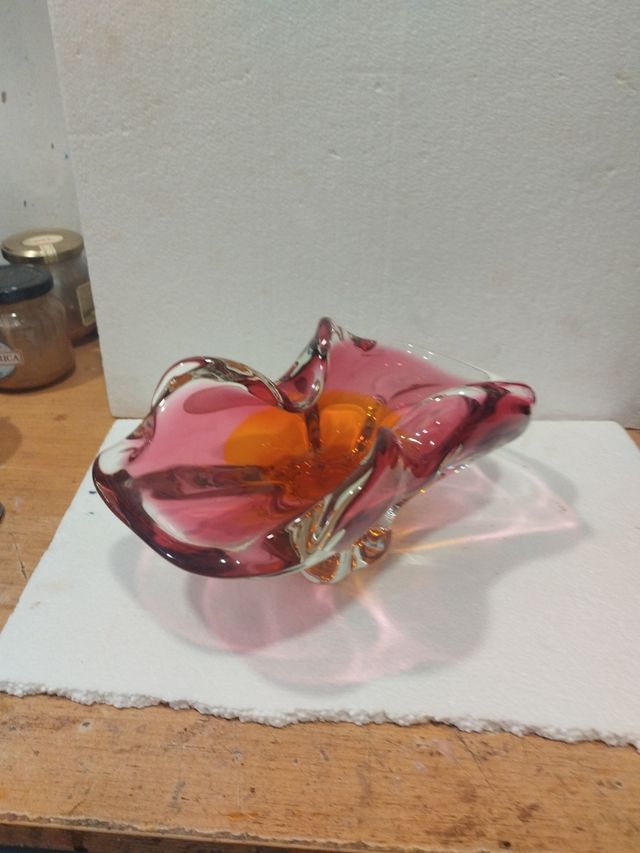 Posacenere vintage in vetro di Murano degli anni '50