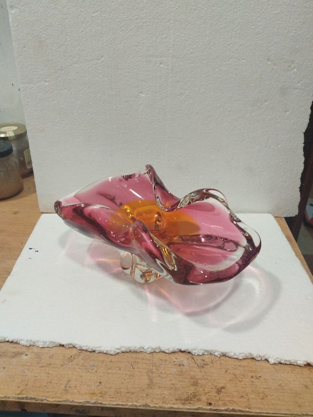 Posacenere vintage in vetro di Murano degli anni '50