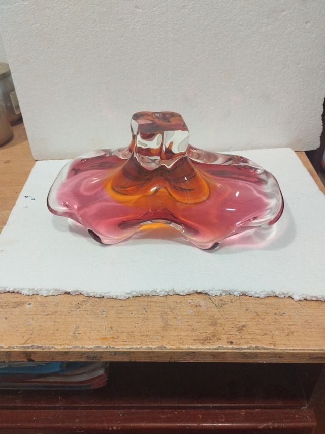 Posacenere vintage in vetro di Murano degli anni '50