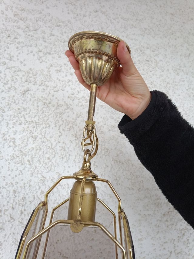 Lampara vintage dorada