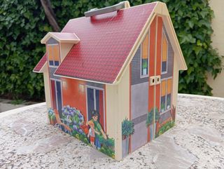 Casa Playmobil muñecas maletín