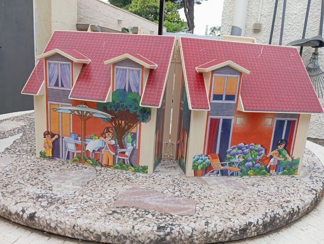 Casa Playmobil muñecas maletín 