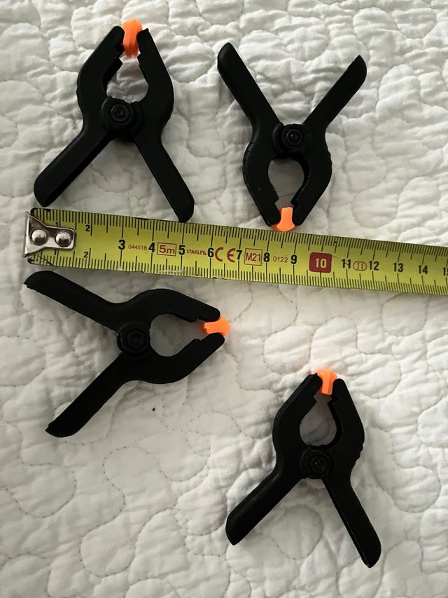 Pinzas plástico lote 4