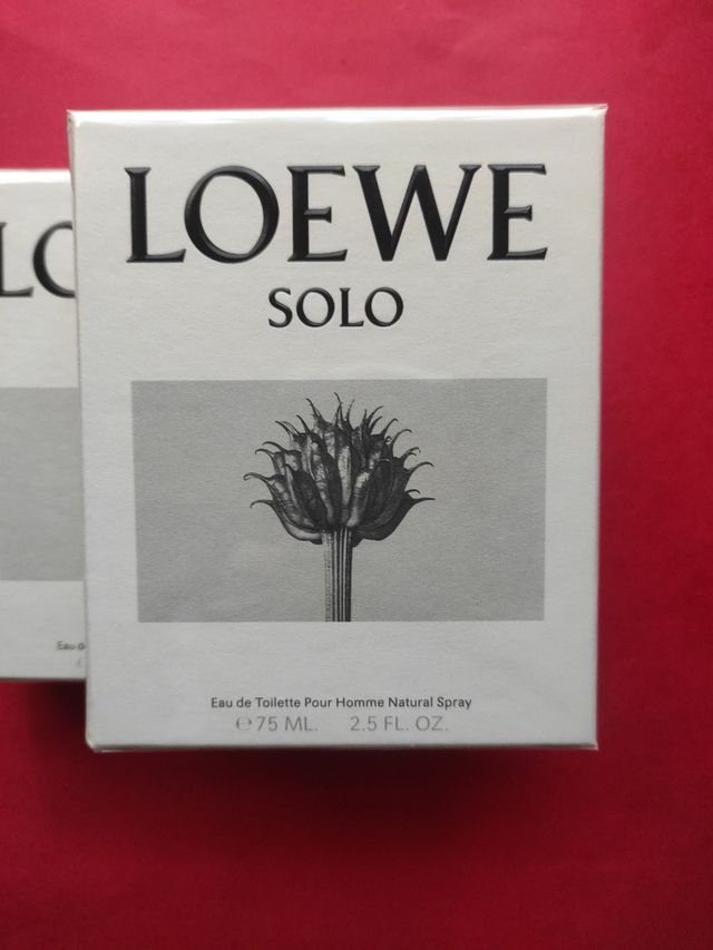 LOTE 2 UNIDADES SOLO LOEWE 75 ML. +75 ML