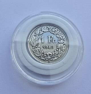 1 Franc 1943 argento KM #24 Svizzera