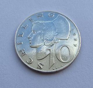 10 Scellini del 1957 Argento KM# 2882 Austria