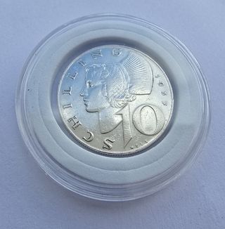 10 Scellini del 1957 Argento KM# 2882 Austria