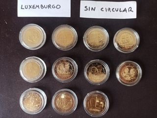 L47 Monedas Luxemburgo 2€ conmemorativas sin circu