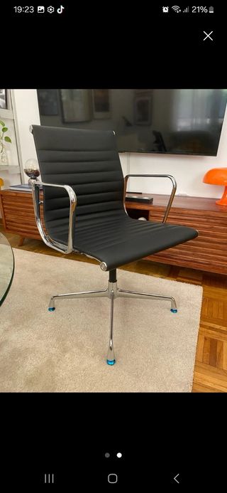 Silla estilo aluminium ea107 vitra