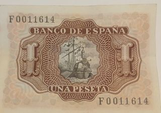 Billete 1 peseta 
22 de Julio 1953