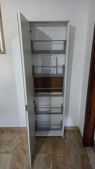 Scarpiera a Specchio - Bianco/Argento