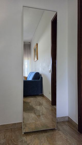 Scarpiera a Specchio - Bianco/Argento