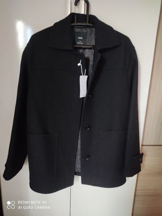 Abrigo Mango negro - Talla S