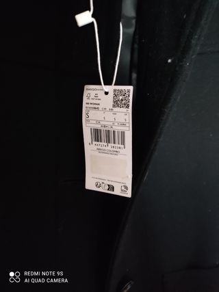 Abrigo Mango negro - Talla S