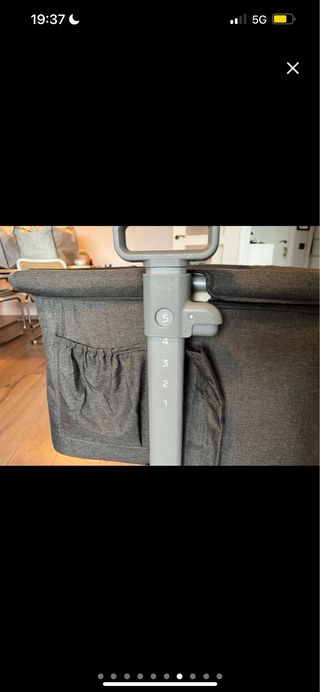 Minicuna bebé - gris