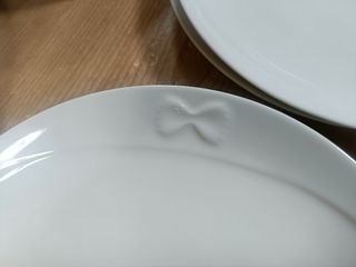 10 Platos Barilla porcelana blancos