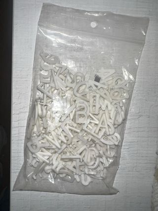 Pizarra decorativa con letras intercambiables