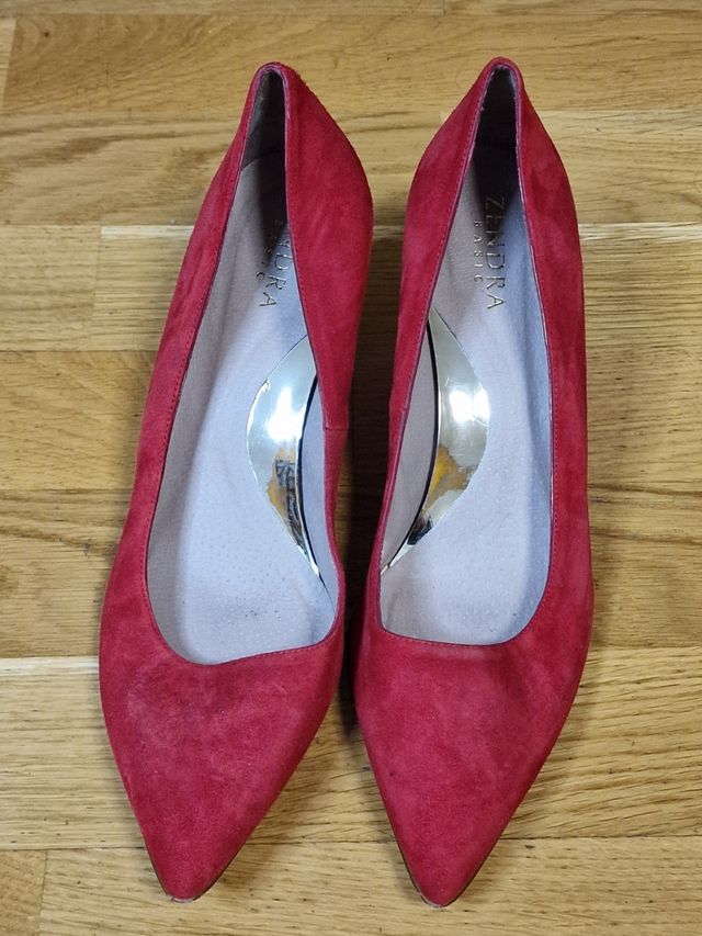 Zapatos rojos Zendra tacón fino